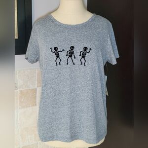 NWT C&C California Dancing Skeleton Tee